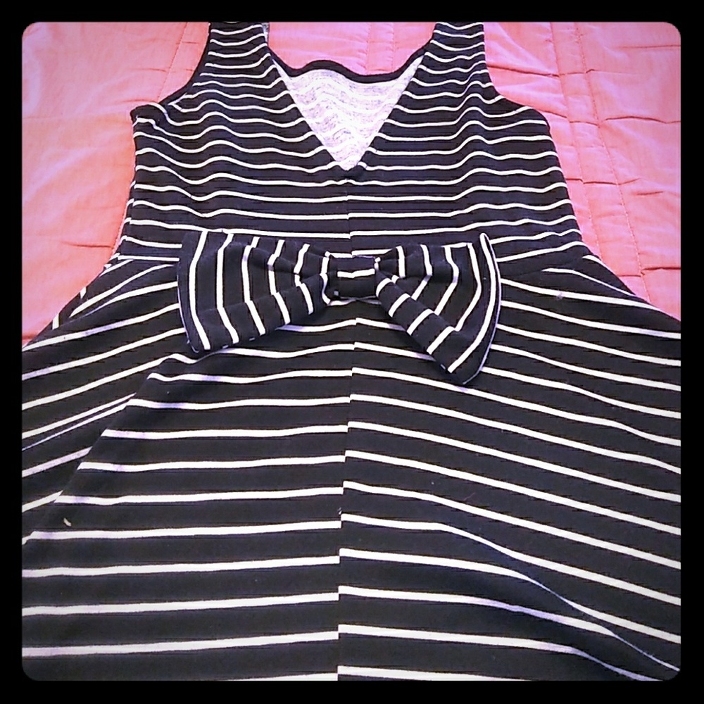 Black and white dress